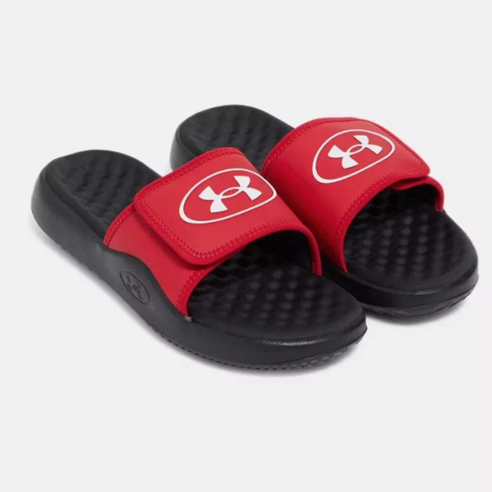 Under Armour Ignite Pro 8 6000337-600 Sandals Men's 10 Red Slip-On Slide JAX1994